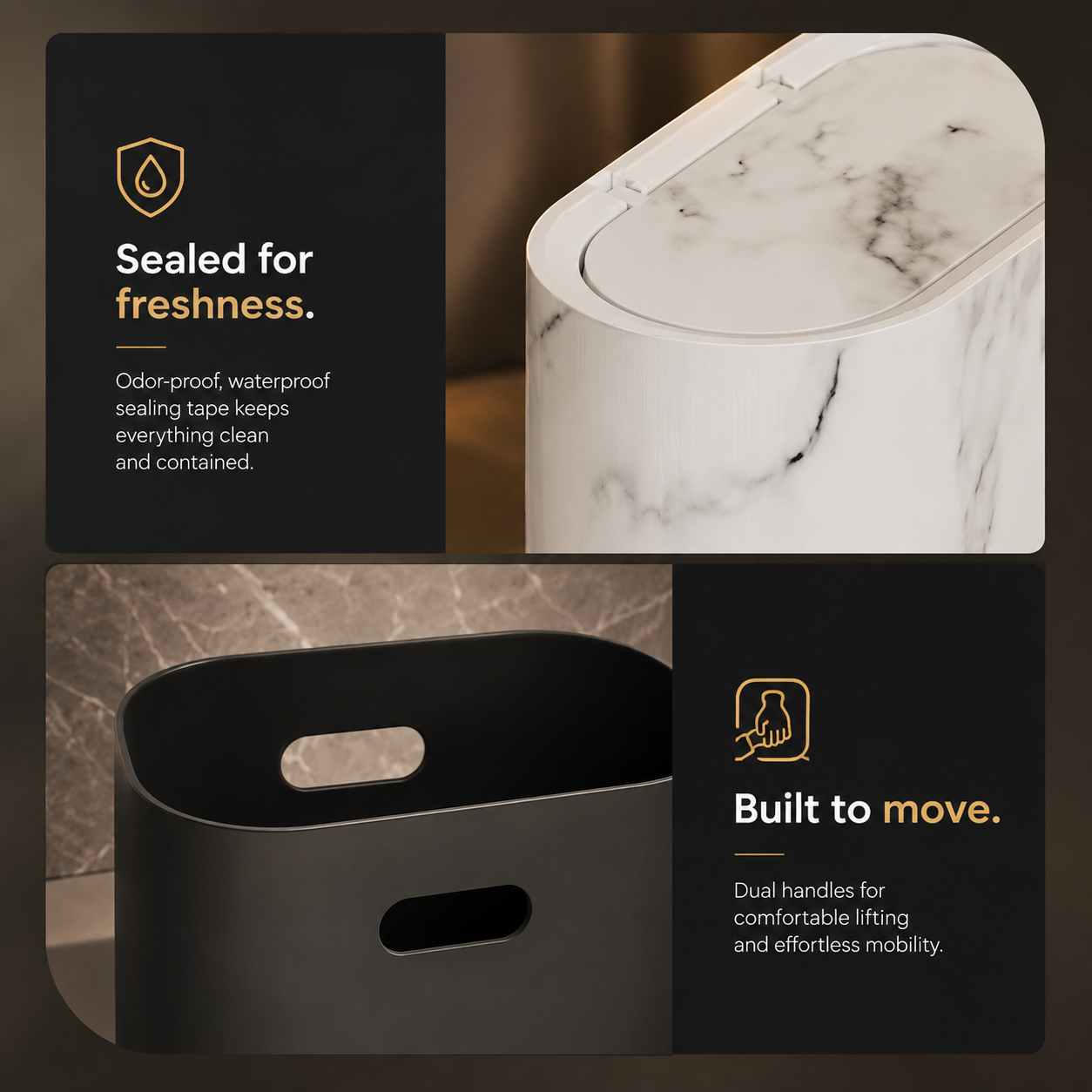 Marble Pattern Bin