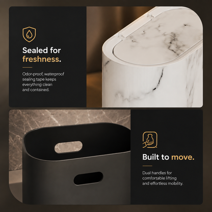 Marble Pattern Bin