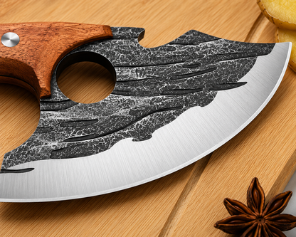 Hand-Forged Boning Cleaver, Wood Handle