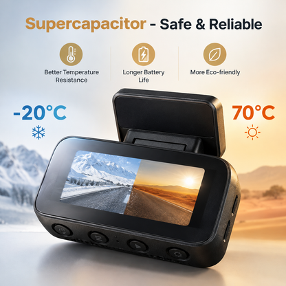 4K HDR Dash Cam with GPS and Wi-Fi 6