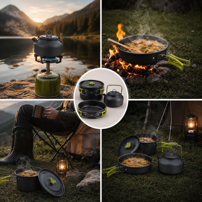 Camping Cookware Kit (10pc)