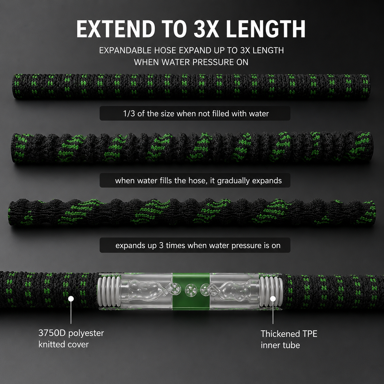 Expandable Garden Hose (Replacement)