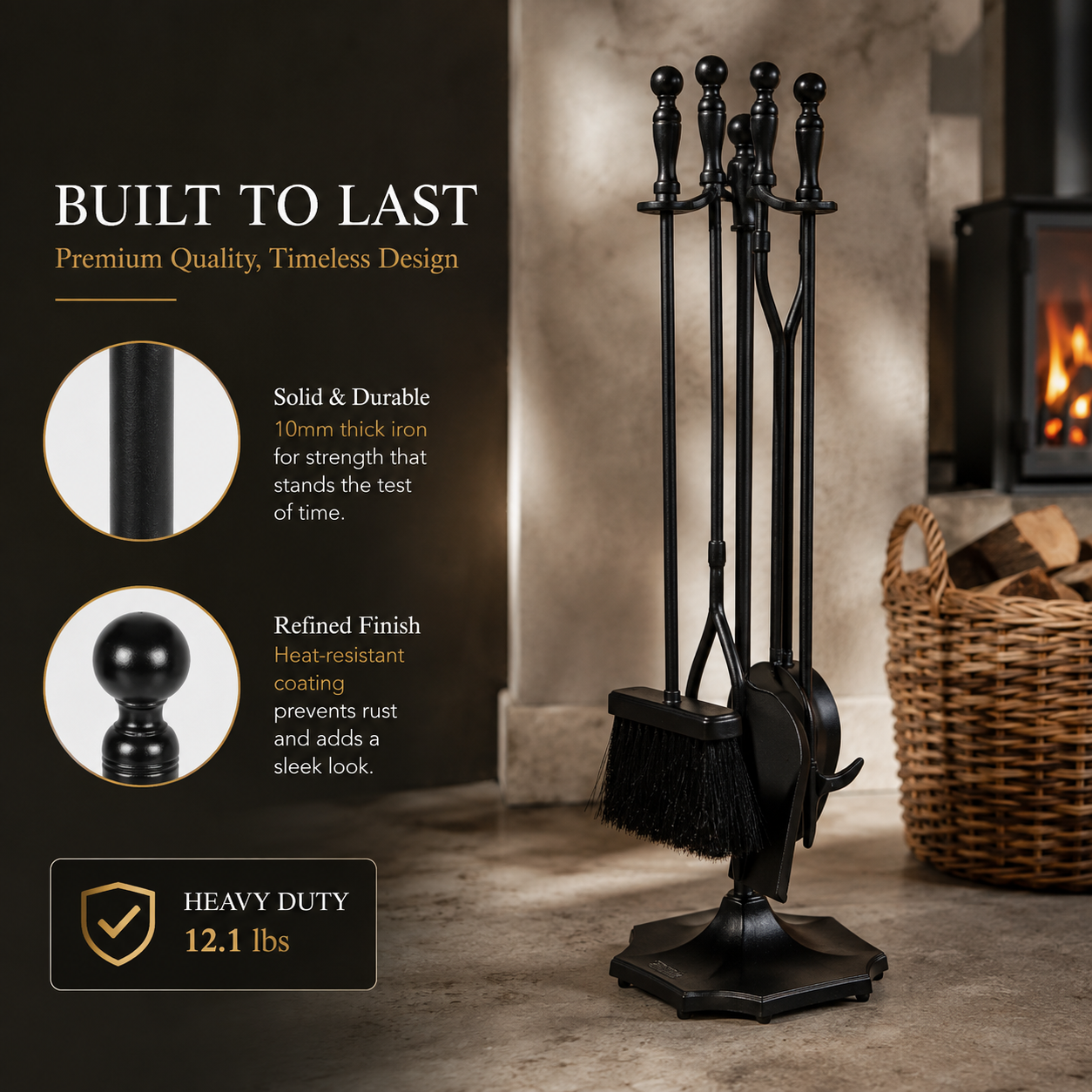 Fireplace Tools Set (5pc)