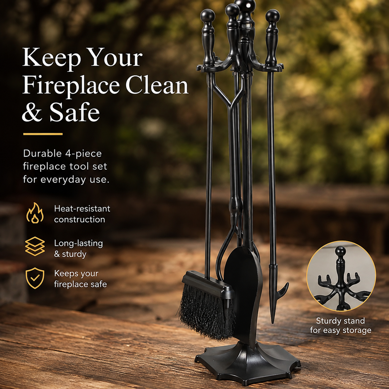 Fireplace Tools Set (5pc)
