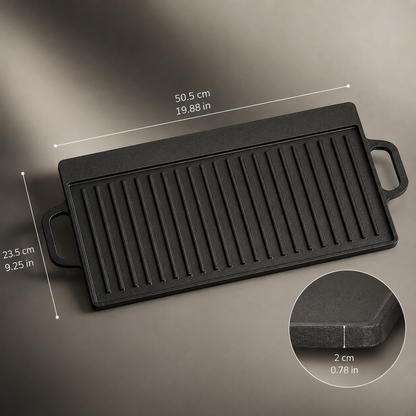 Cast Iron Grill Meat Plate