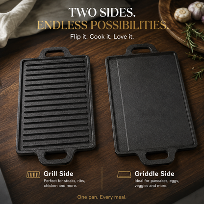 Cast Iron Grill Meat Plate