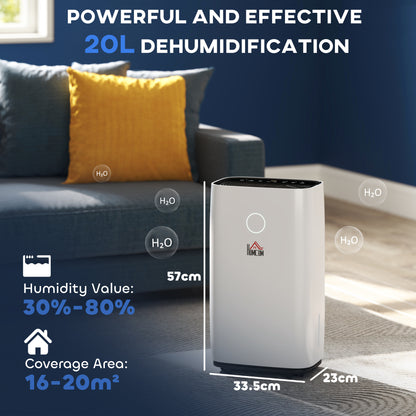 Compact Dehumidifier (20L/Day)