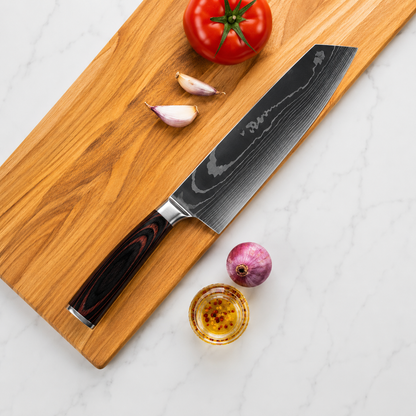 10-Piece Japanese Knife Set, Damascus Chef Knife