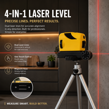 4-in-1 Laser Level with Tripod