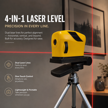 4-in-1 Laser Level with Tripod
