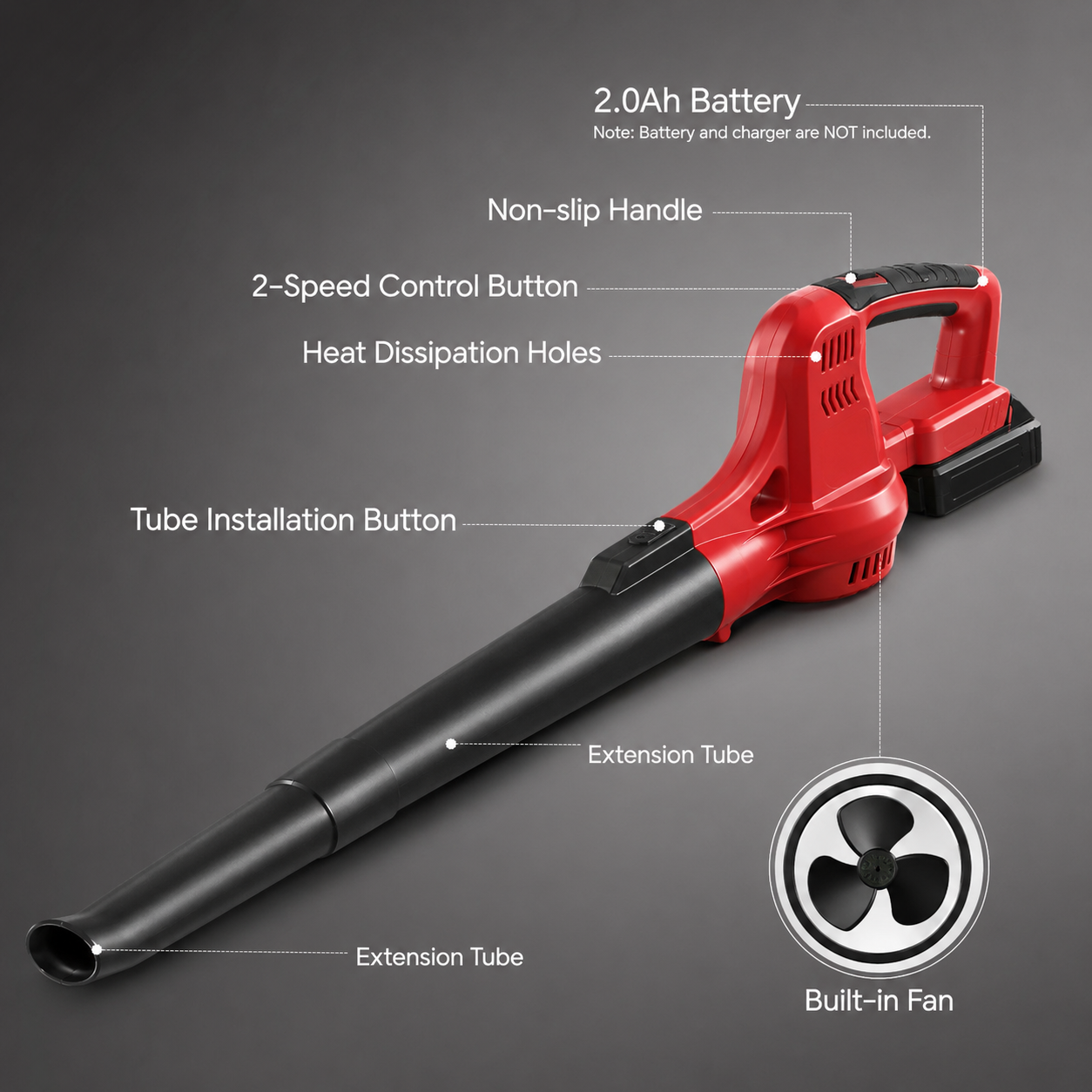20V Cordless Electric Leaf Blower