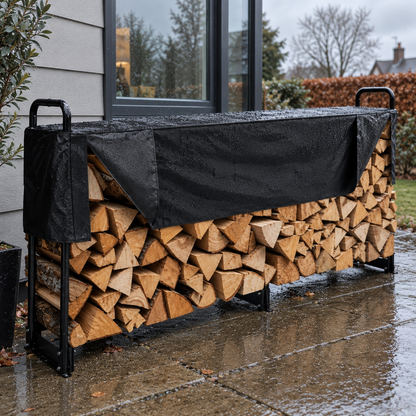 Firewood Log Store with Waterproof Cover