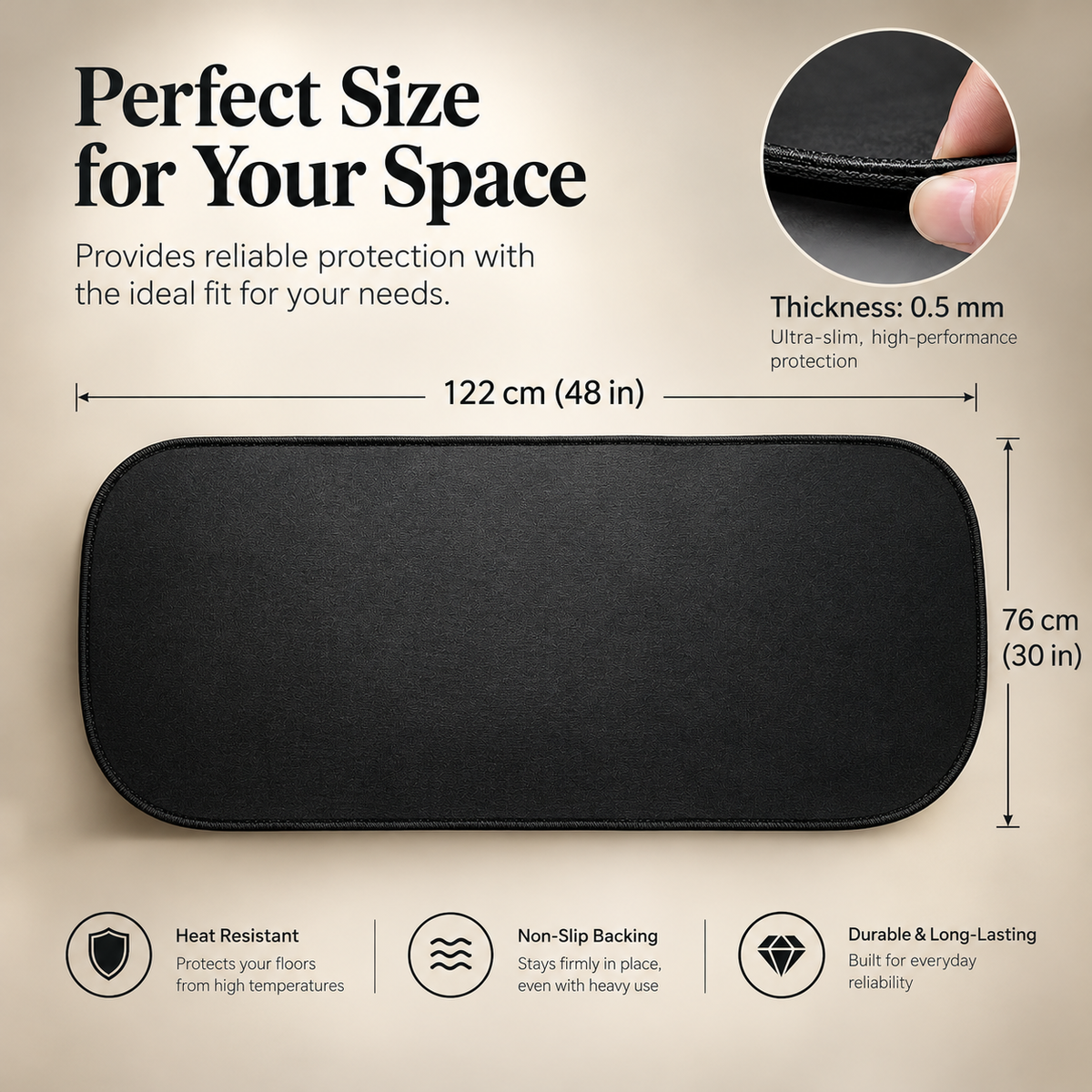 Fireproof Hearth Mat