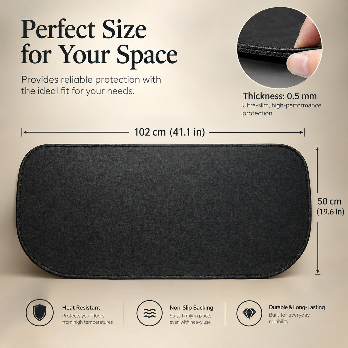 Fireproof Hearth Mat