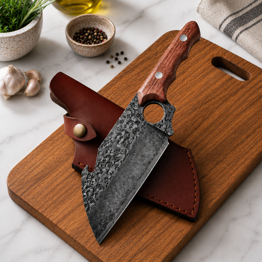 Forged Ring Cleaver, Wenge Wood Handle