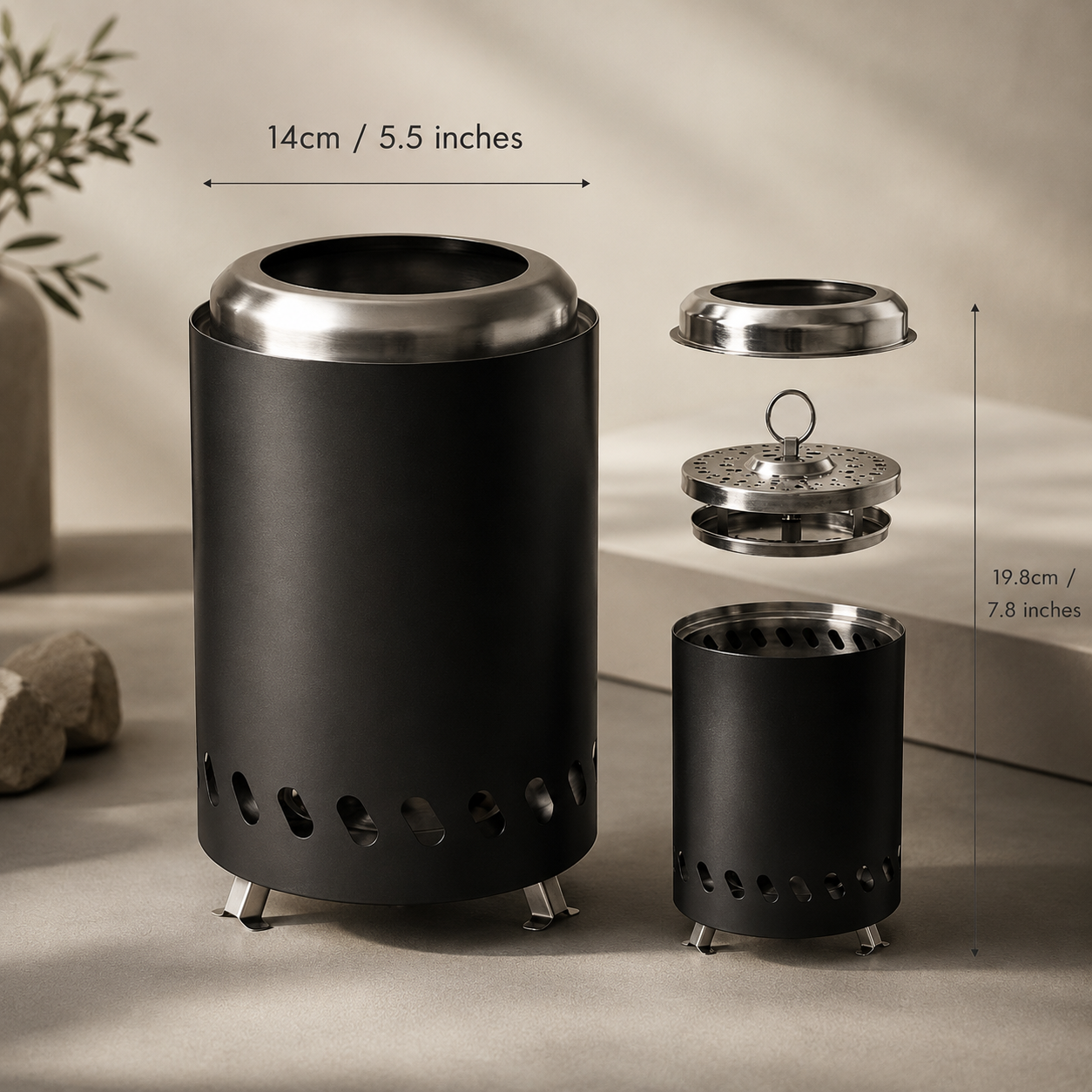 Smokeless Tabletop Fire Pit
