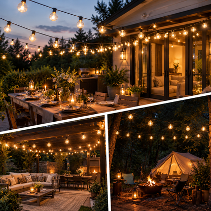 Waterproof Outdoor LED String Light Set