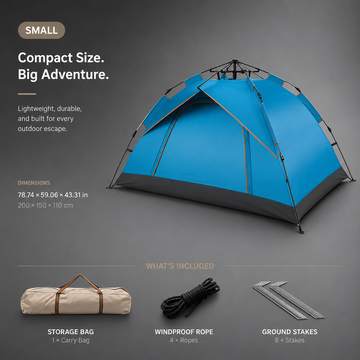 Outdoor Folding Tent (Automatic Pop-Up)