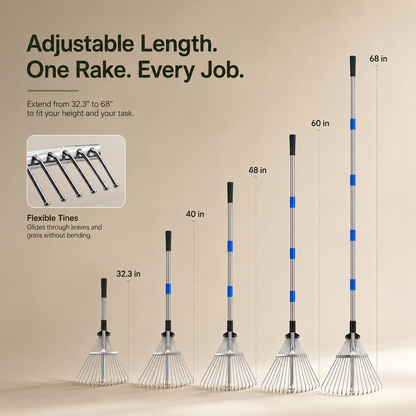 Metal Garden Rake (160cm)