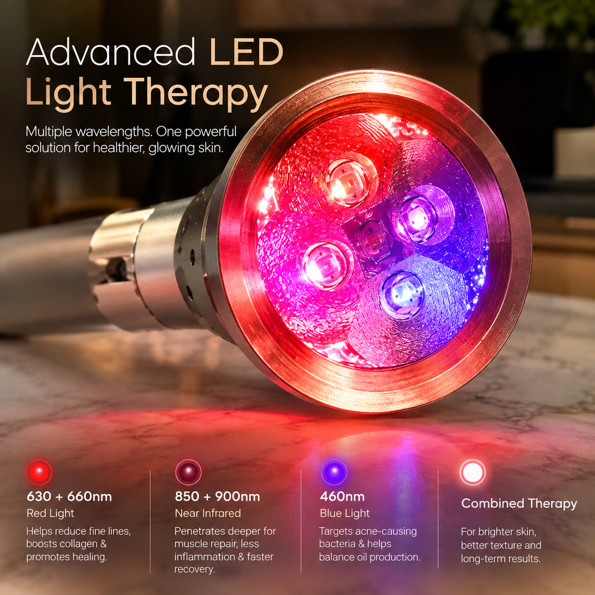 Handheld Red Light Therapy Device