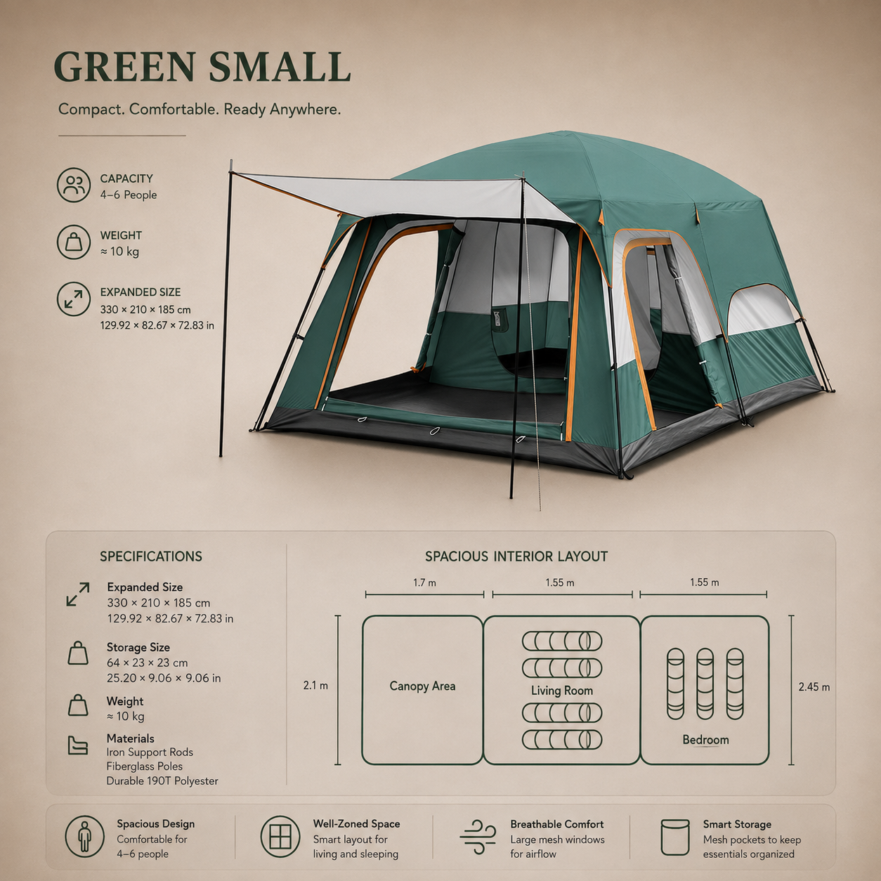 Rational Steel Saltus Tent