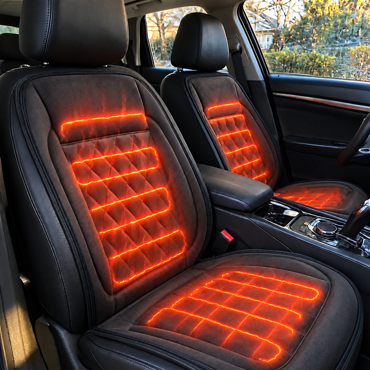 Winter Heated Car Seat Cover (Set of 2)