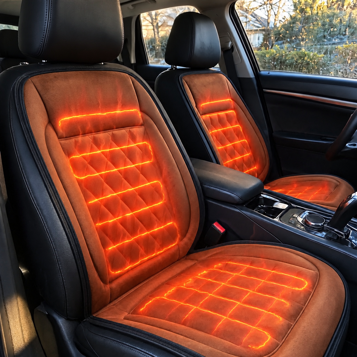 Winter Heated Car Seat Cover (Set of 2)