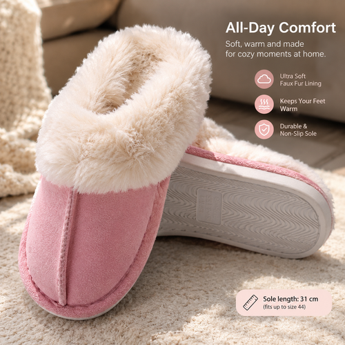 Faux Fur USB Heated Slippers