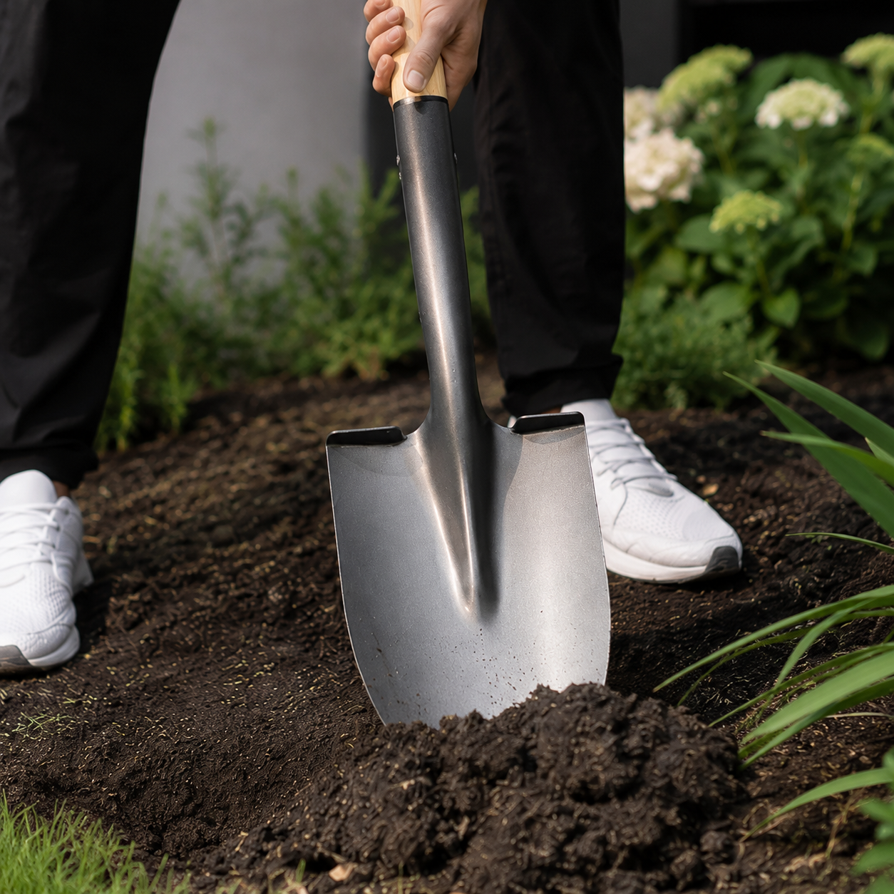 Military-Style Metal Digging Shovel