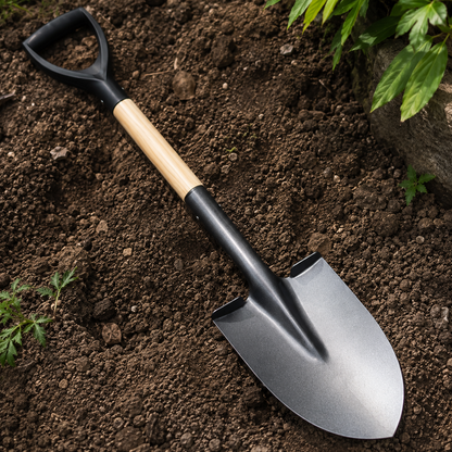 Military-Style Metal Digging Shovel