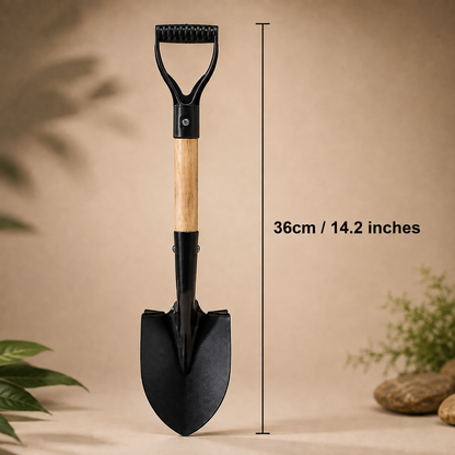 Military-Style Metal Digging Shovel