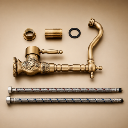 Basin Faucet (Antique Brass)