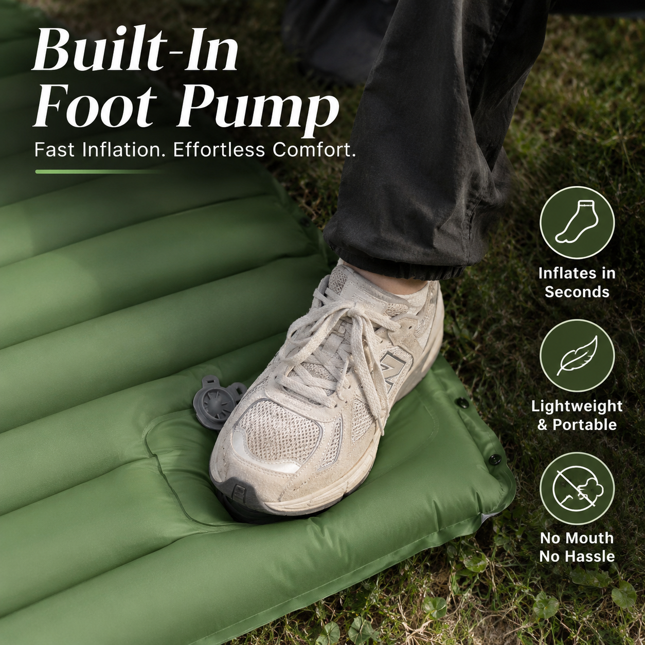 Camping Sleeping Pad (10cm Self-Inflating)
