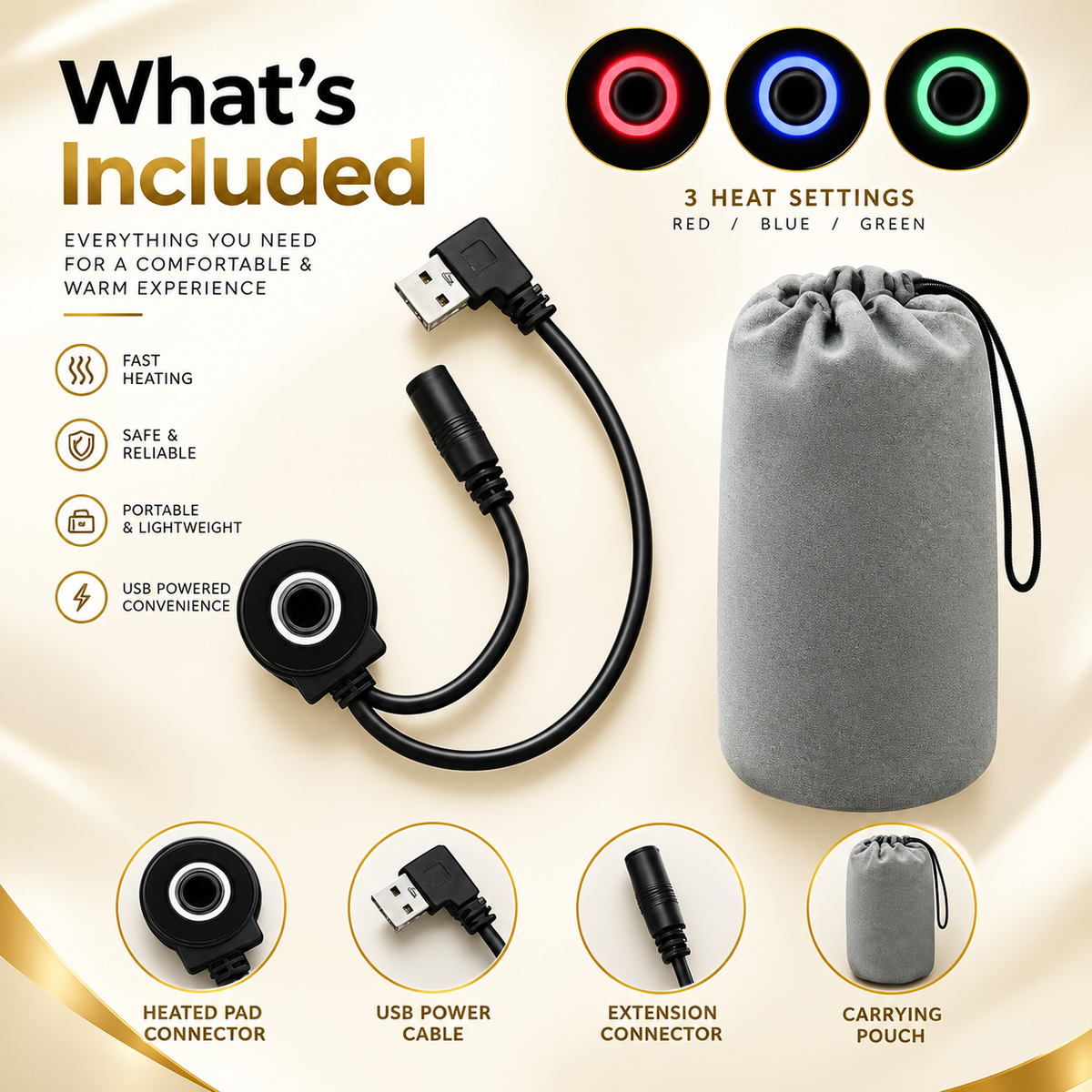 USB Heated Camping Sleeping Mat