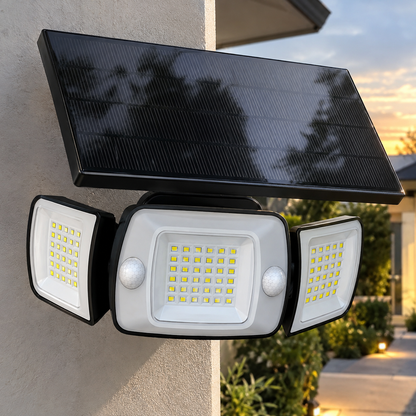 Solar Motion Sensor Security Flood Light