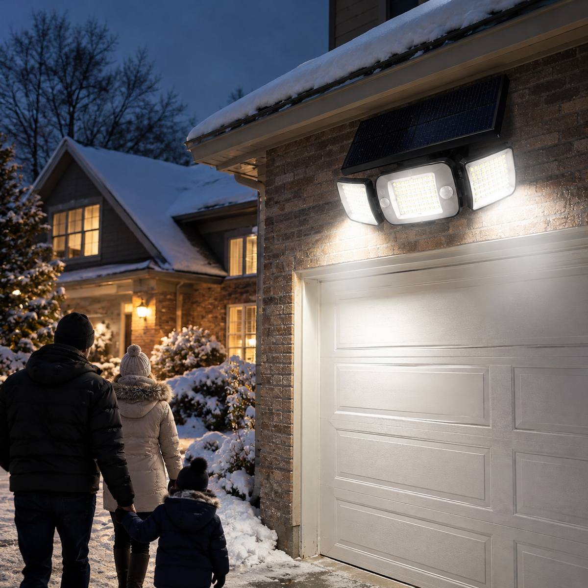Solar Motion Sensor Security Flood Light