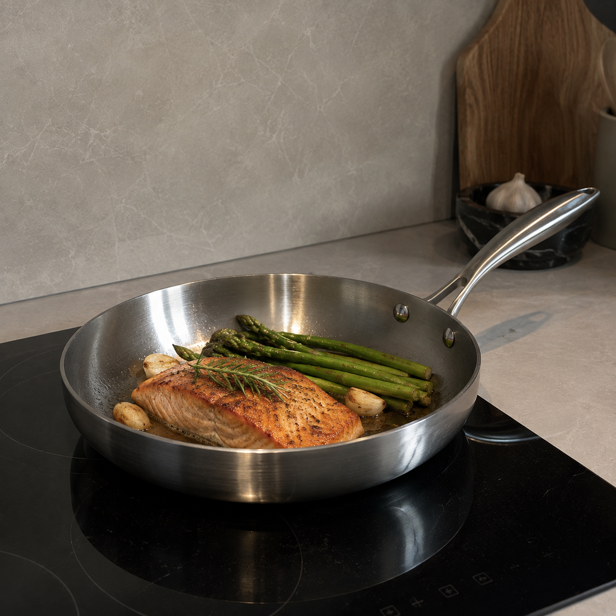 Stainless Steel Frying Pan