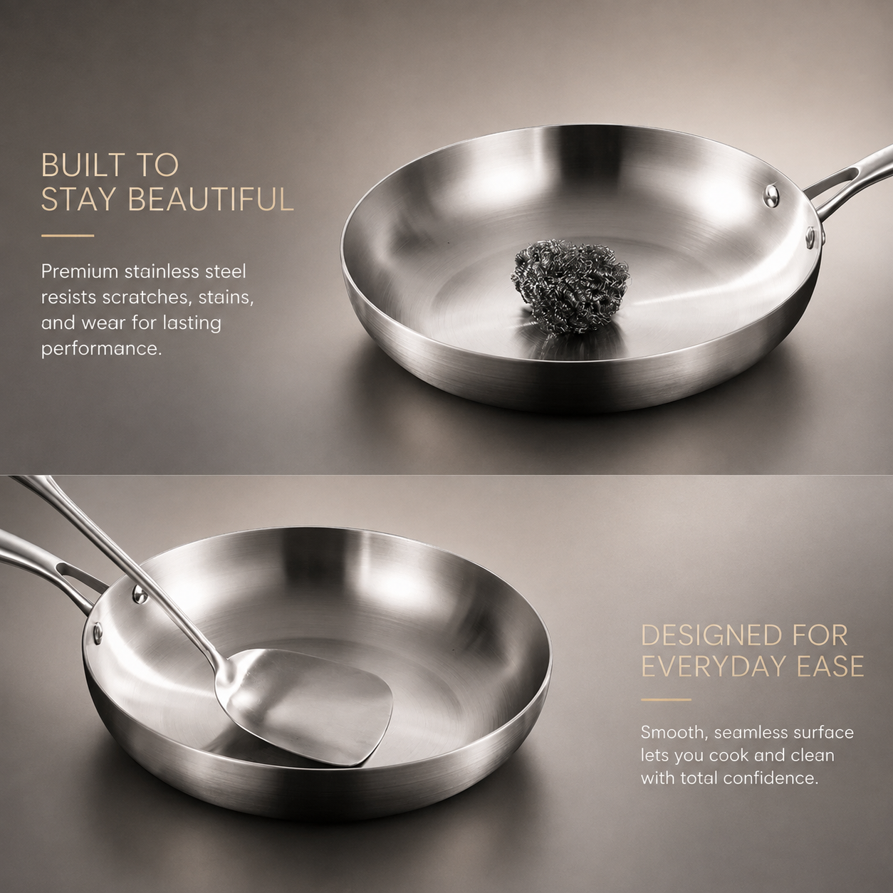 Stainless Steel Frying Pan