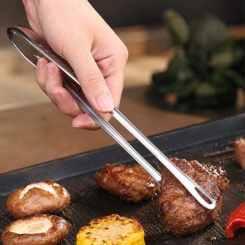 Long Stainless Steel Kitchen Tongs