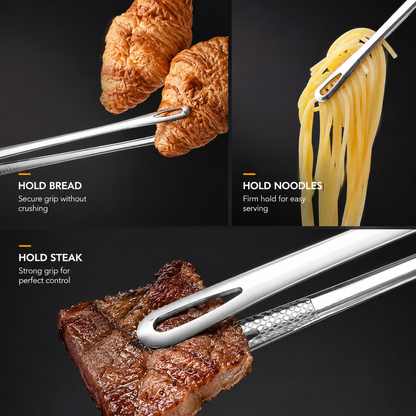 Long Stainless Steel Kitchen Tongs