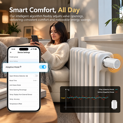 Smart Zigbee Thermostatic Radiator Valve
