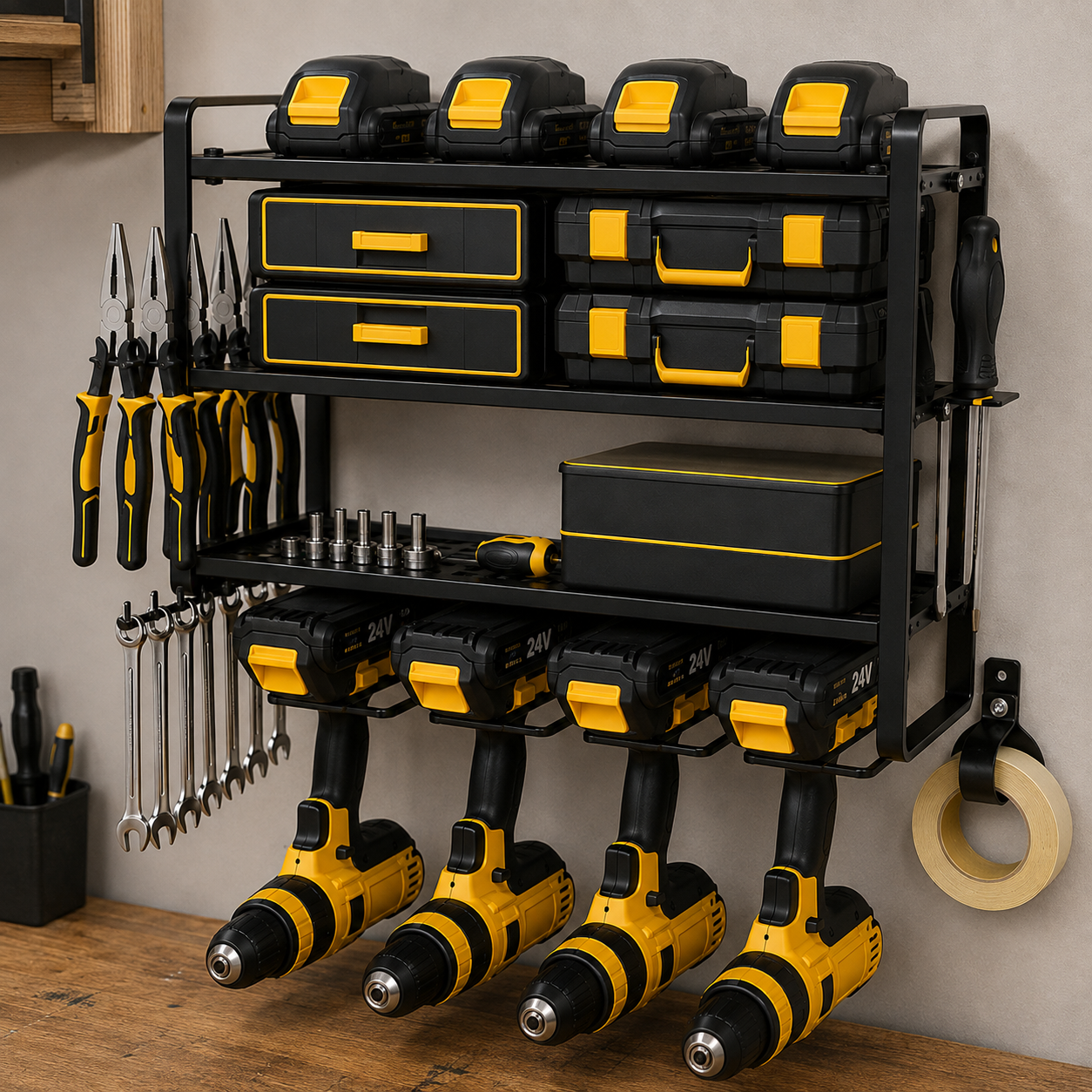 Power Tool Wall Organizer