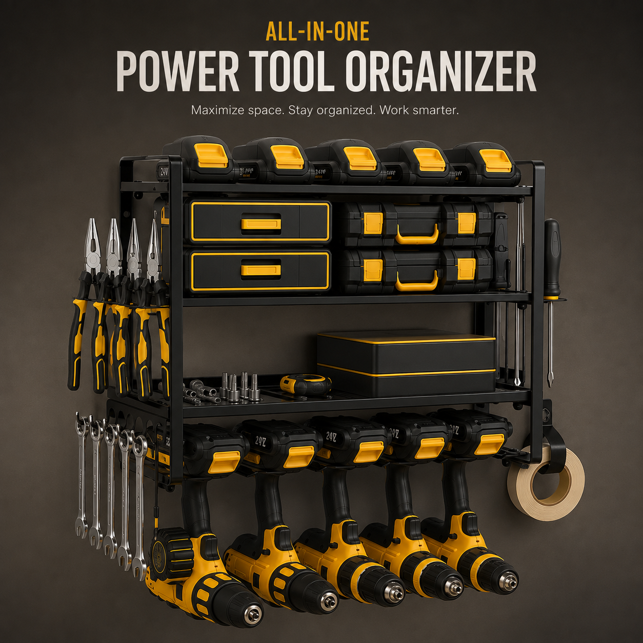 Power Tool Wall Organizer