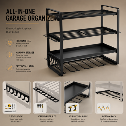 Power Tool Wall Organizer