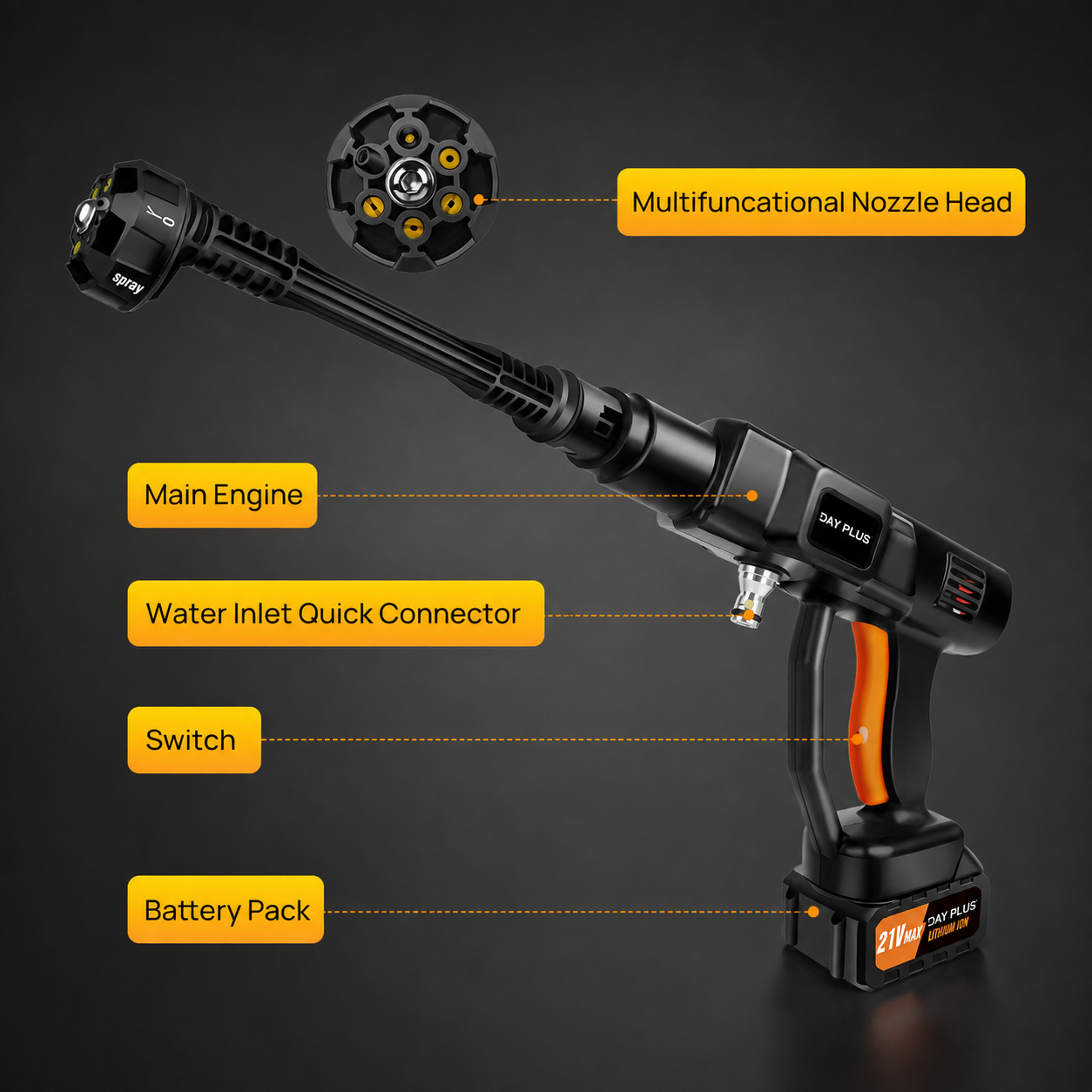 Cordless Pressure Washer (45 Bar)