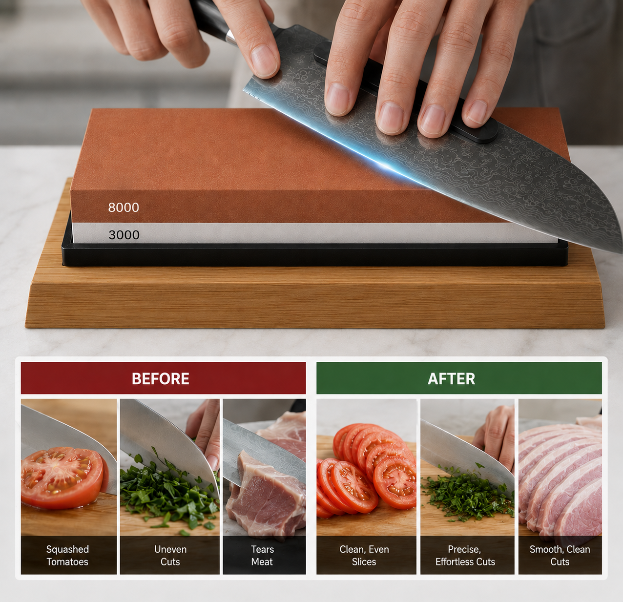 4 Grit Whetstone Sharpening Set