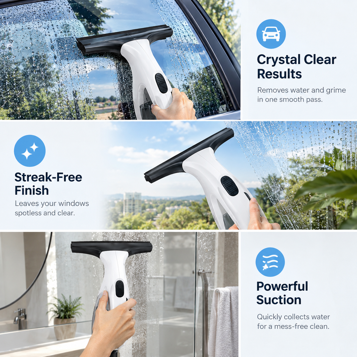 Cordless Window Vacuum Cleaner